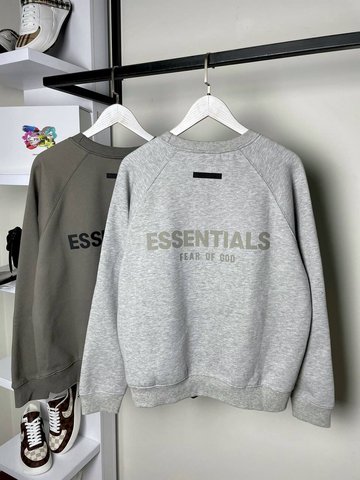 Essentials sweatshirt gray melange padded