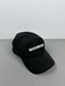 Black cap with rectangular logo, In stock