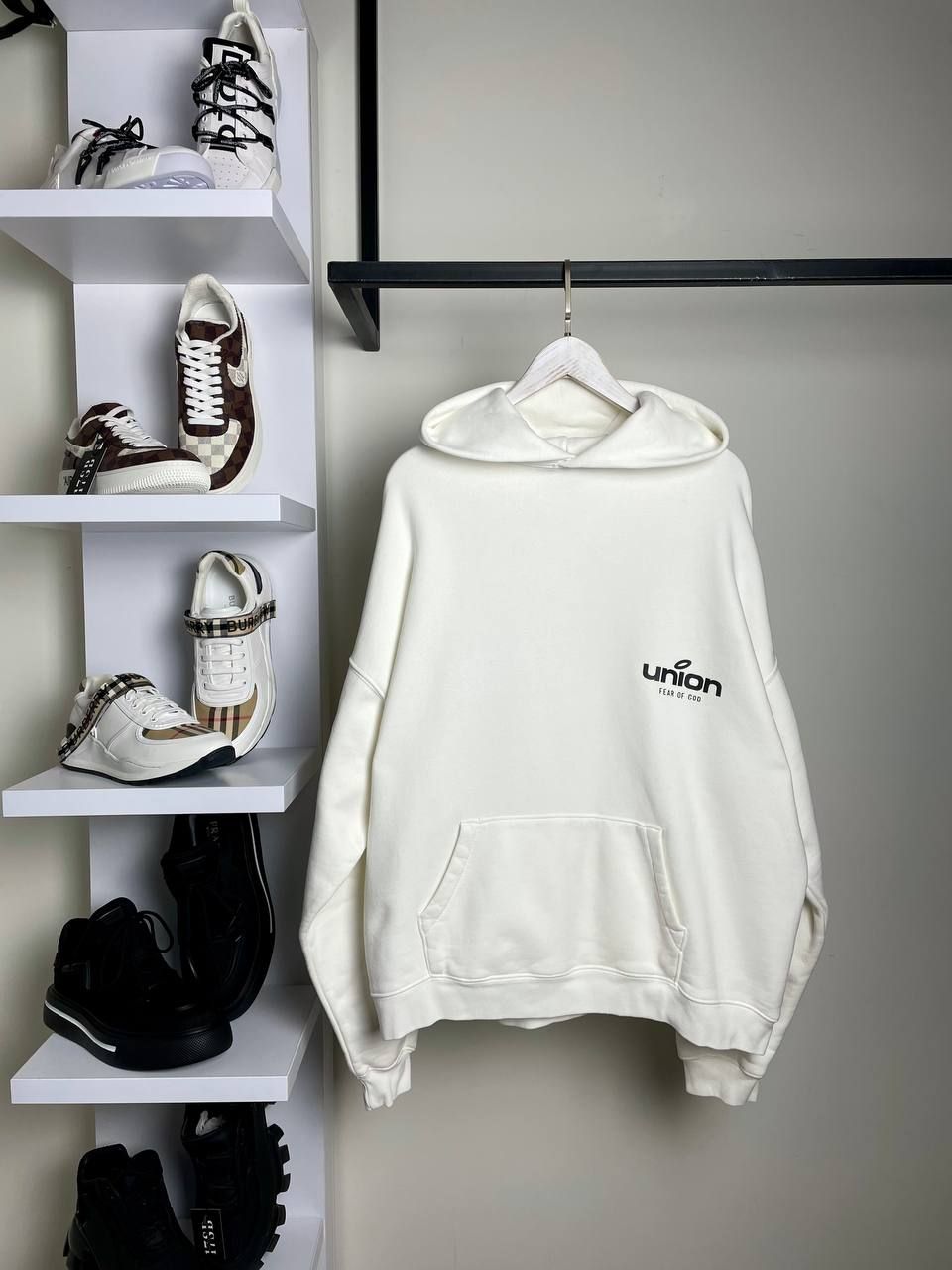 Hoodie FEAR OF GOD white Union