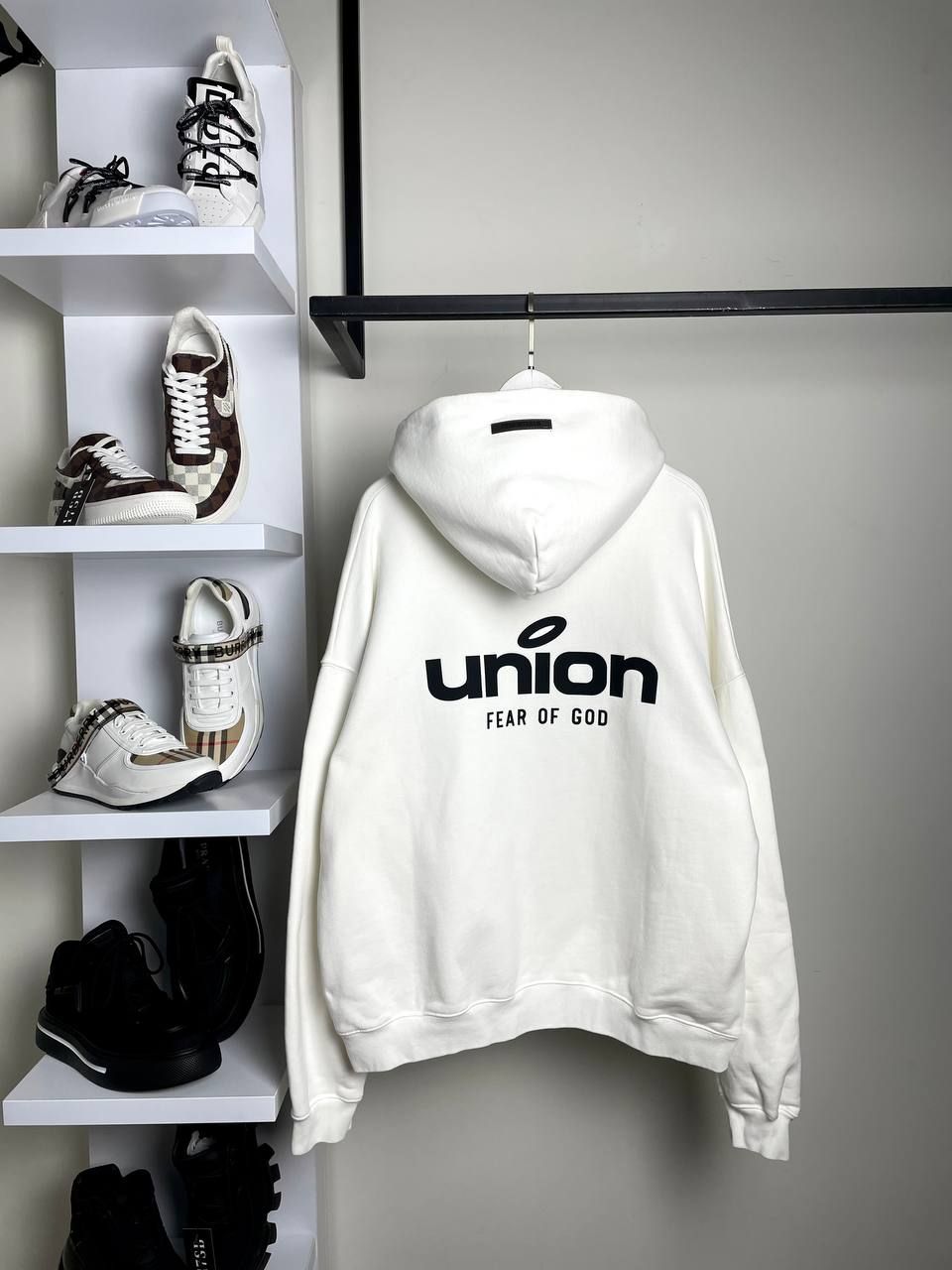 Hoodie FEAR OF GOD white Union