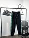 Black pants with green stripes GG, XL