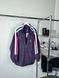 Terry purple bomber jacket with white stripes, S