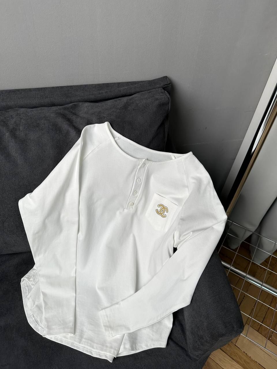 Longsleeve Chanel white, S