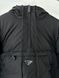 Black jacket with front pocket, S