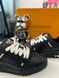 Black Leather Sneakers with White Logo, In stock, 45