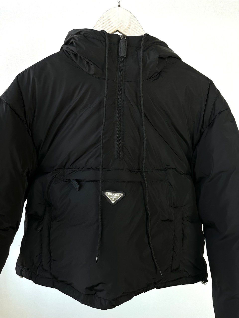 Black jacket with front pocket, S