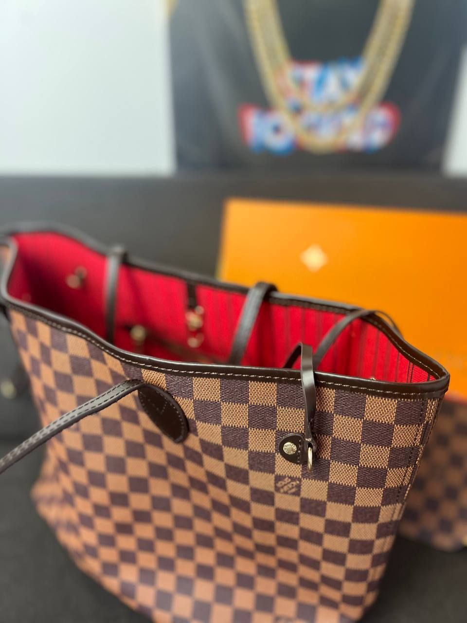 Сумка Louis Vuitton коричнева шопер коричнева, In stock