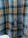 Blue shirt with brown check, L