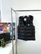 Black vest with hood, S