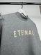 Gray sweatshirt with an inscription on the chest, M