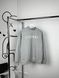 Gray sweatshirt with an inscription on the chest, M