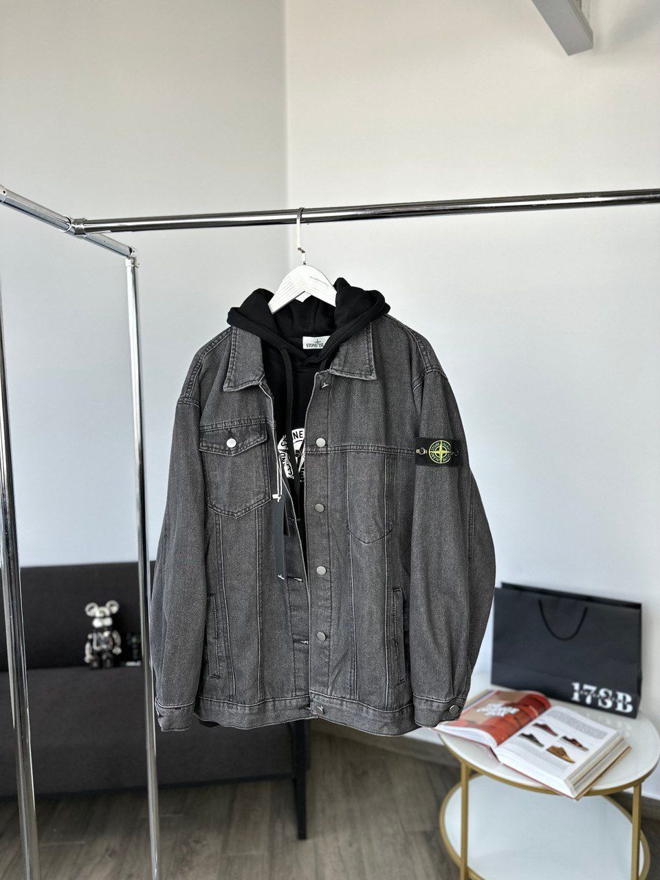 Denim jacket gray, S