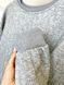 Sweatshirt gray with a pattern, L