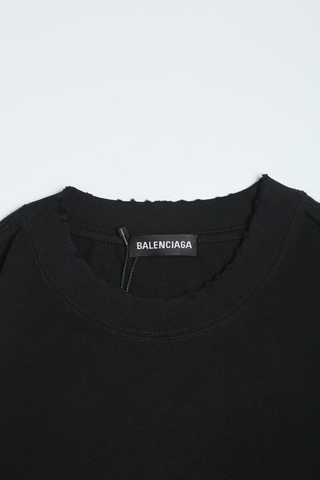 Balenciaga Alienprint Cottonjersey Tshirt  Black  Editorialist