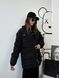 Black quilted jacket, M