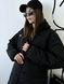 Black quilted jacket, M