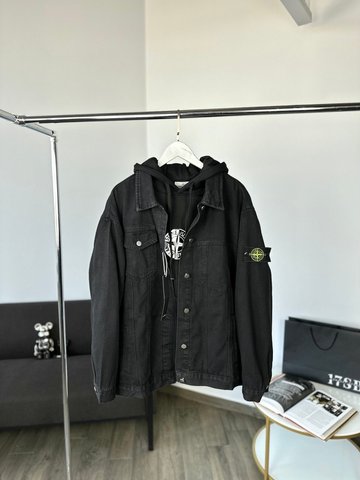 Denim jacket black, XXL