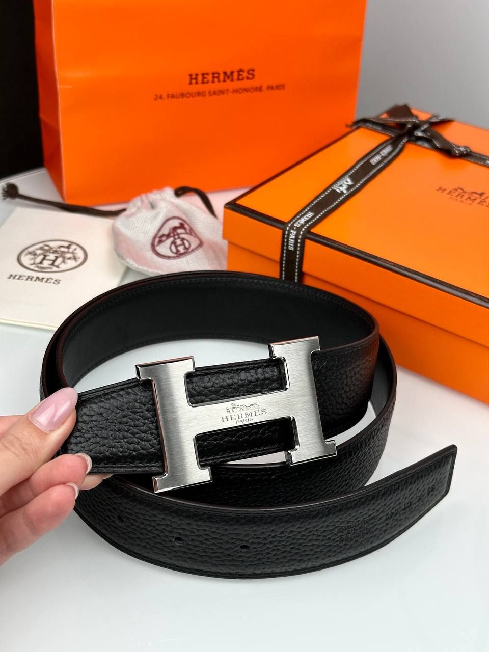 Black soft leather belt, Out of stock