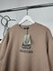 Brown sweatshirt with logo, M