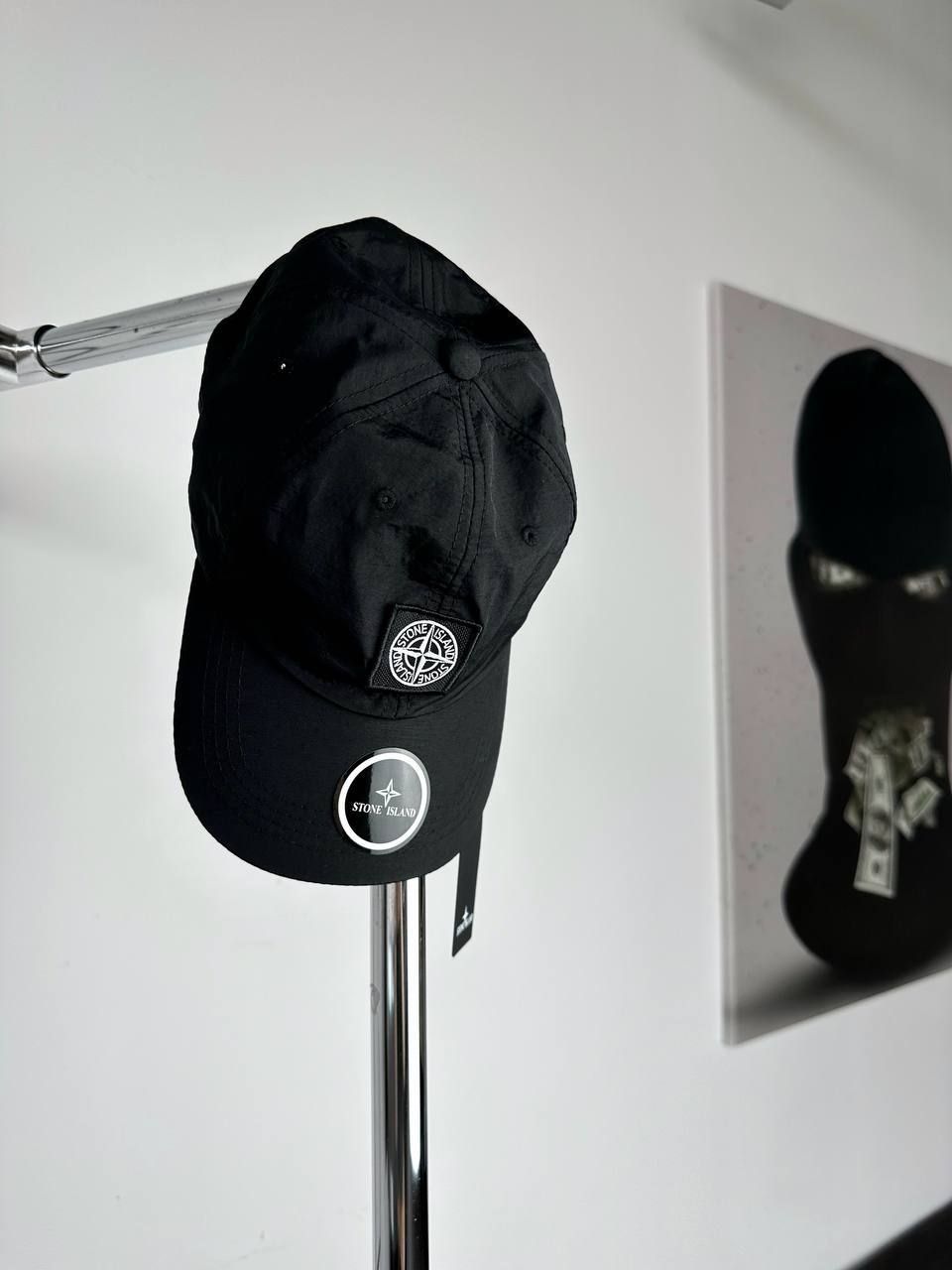 Black cap with white logo, Out of stock