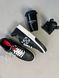 Black sneakers with embroidered logo, In stock, 41