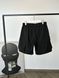 Black raincoat shorts with pockets, S