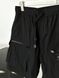 Black raincoat shorts with pockets, XL