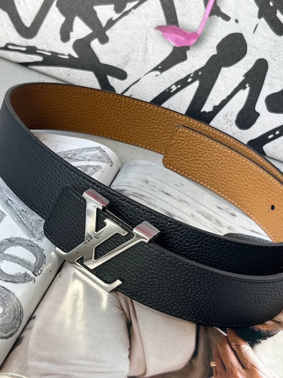 Black soft leather belt, In stock