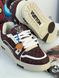 White sneakers with brown inserts, Out of stock, 36