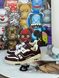 White sneakers with brown inserts, Out of stock, 36