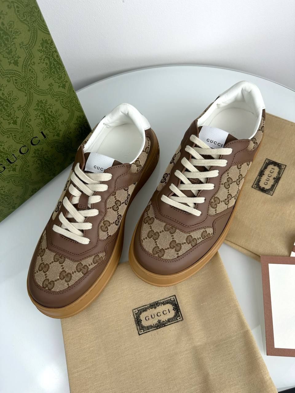 Sneakers brown with brown sole, Out of stock, 36