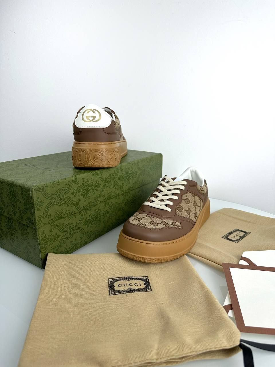 Sneakers brown with brown sole, Out of stock, 36