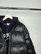 Black jacket with leather effect, S