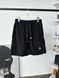 Black raincoat shorts, M