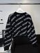 Black sweatshirt with white logos, S