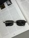 Glasses black lens rimless