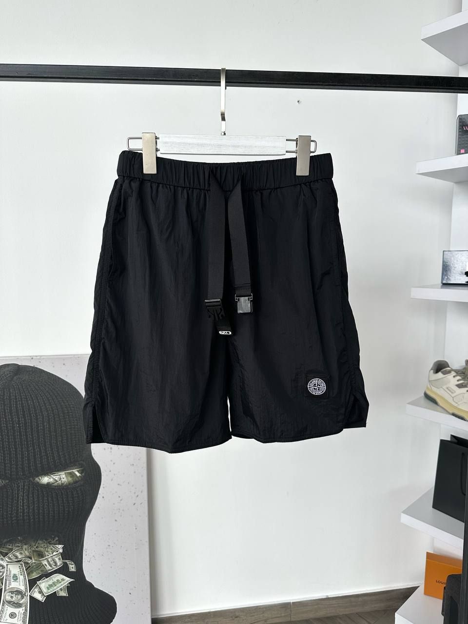 Black raincoat shorts, ХXL