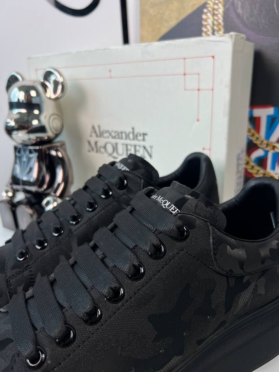 Black camouflage sneakers, In stock, 41