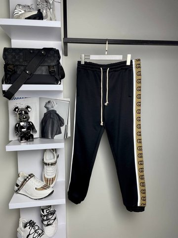 Pants black and gold, S