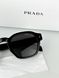 Prada glasses with black frame and blue tint lens, 1