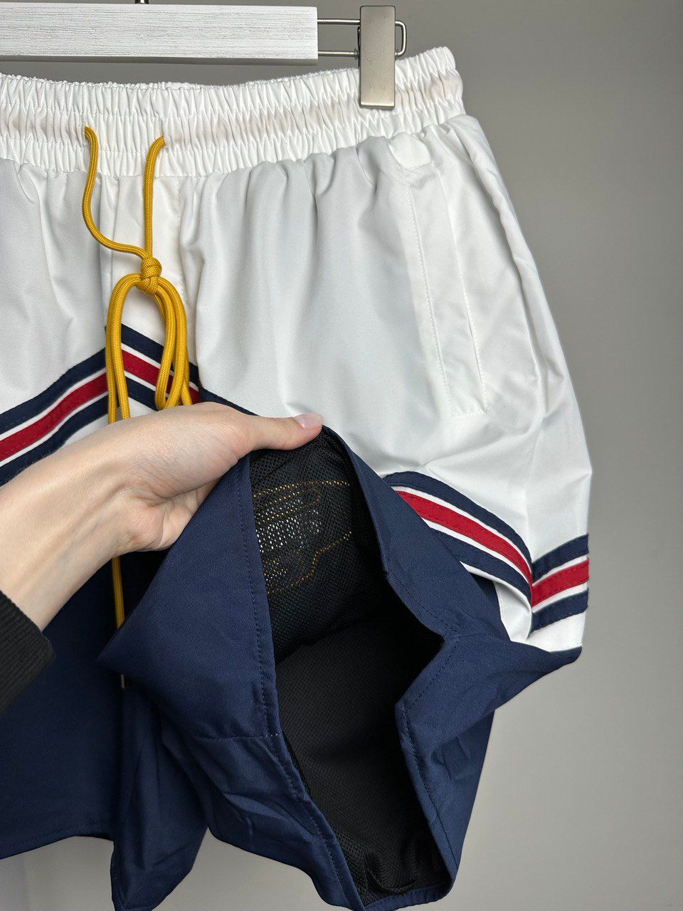 shorts white and blue, S