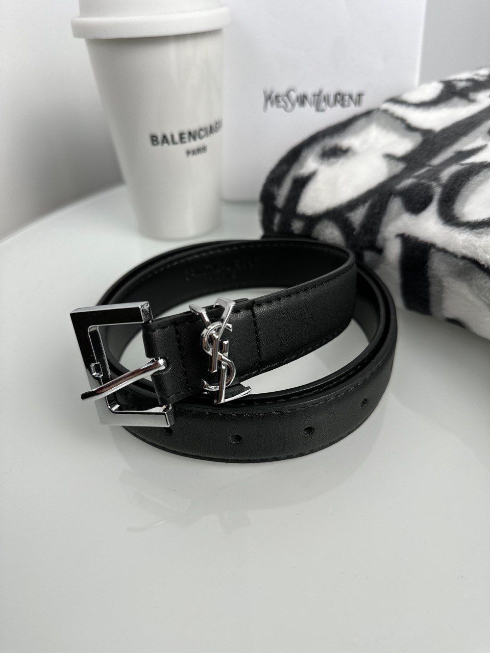 black belt with silver buckle, Out of stock, 110