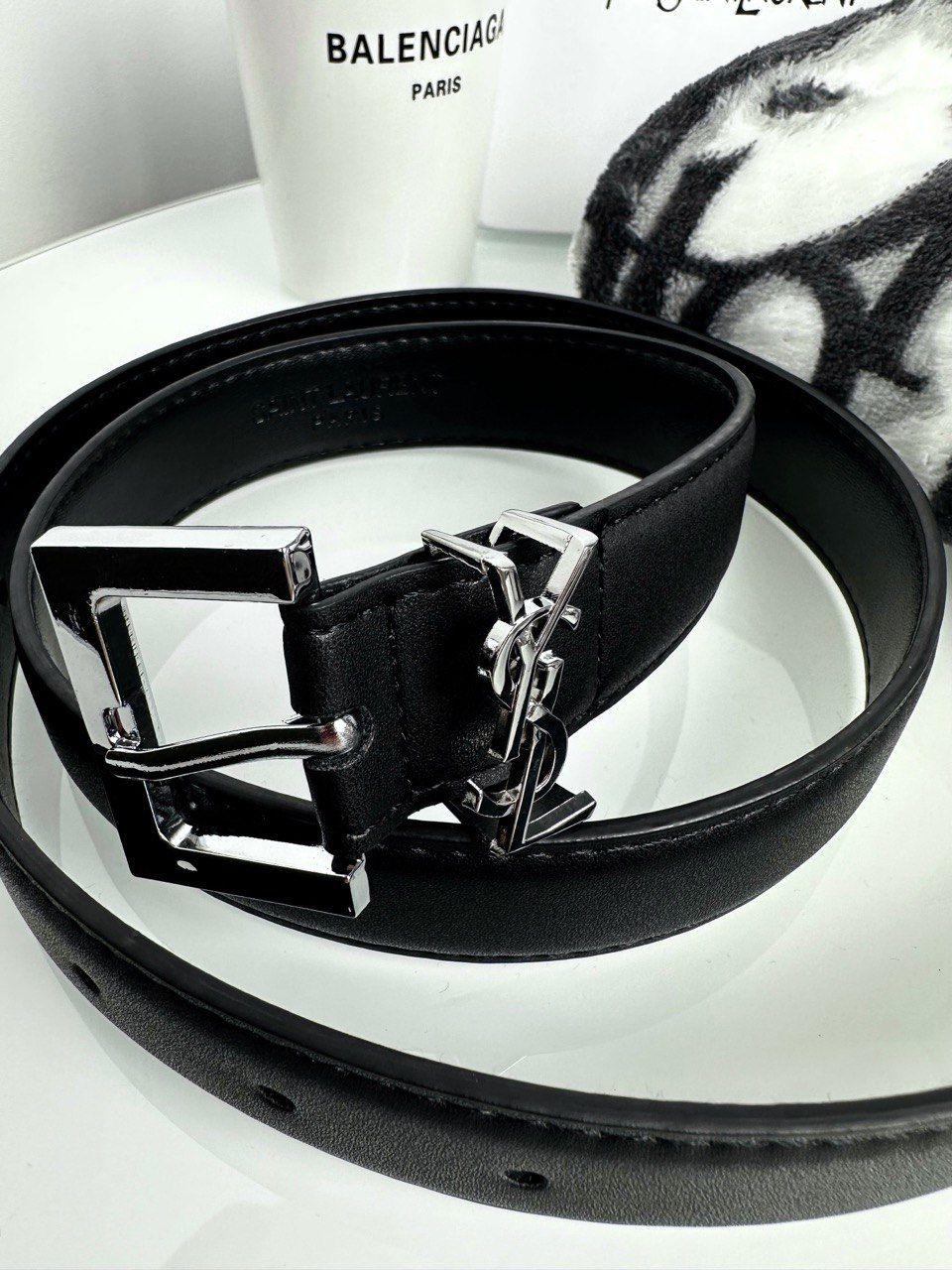 black belt with silver buckle, Out of stock, 110