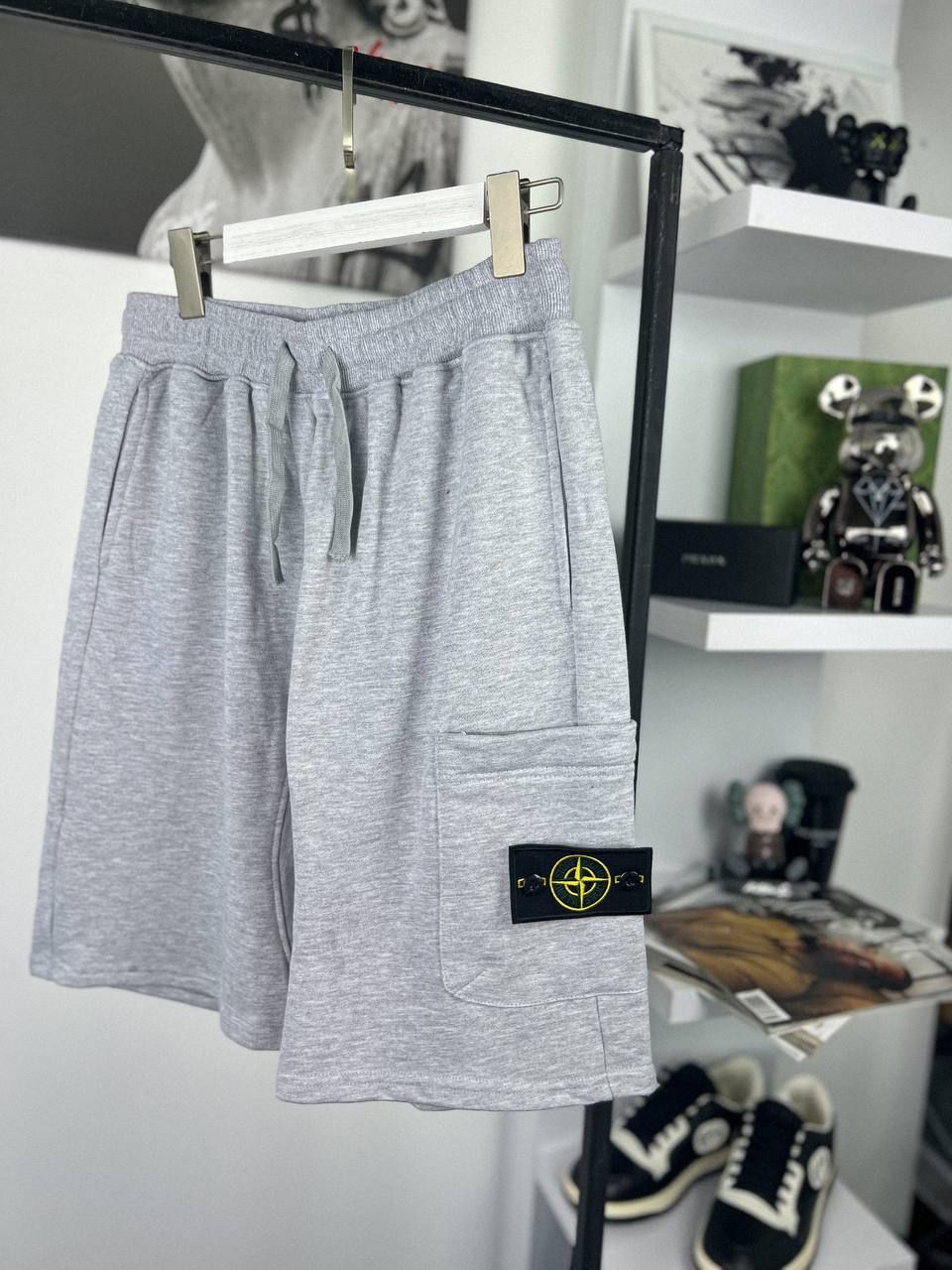 The shorts are gray, XL