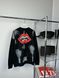 Black sweatshirt with lips, XXL