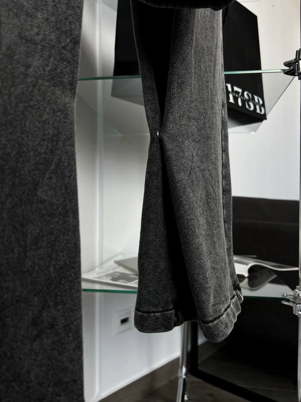 Balenciaga Suit with Cropped Hoodie in Graphite, S