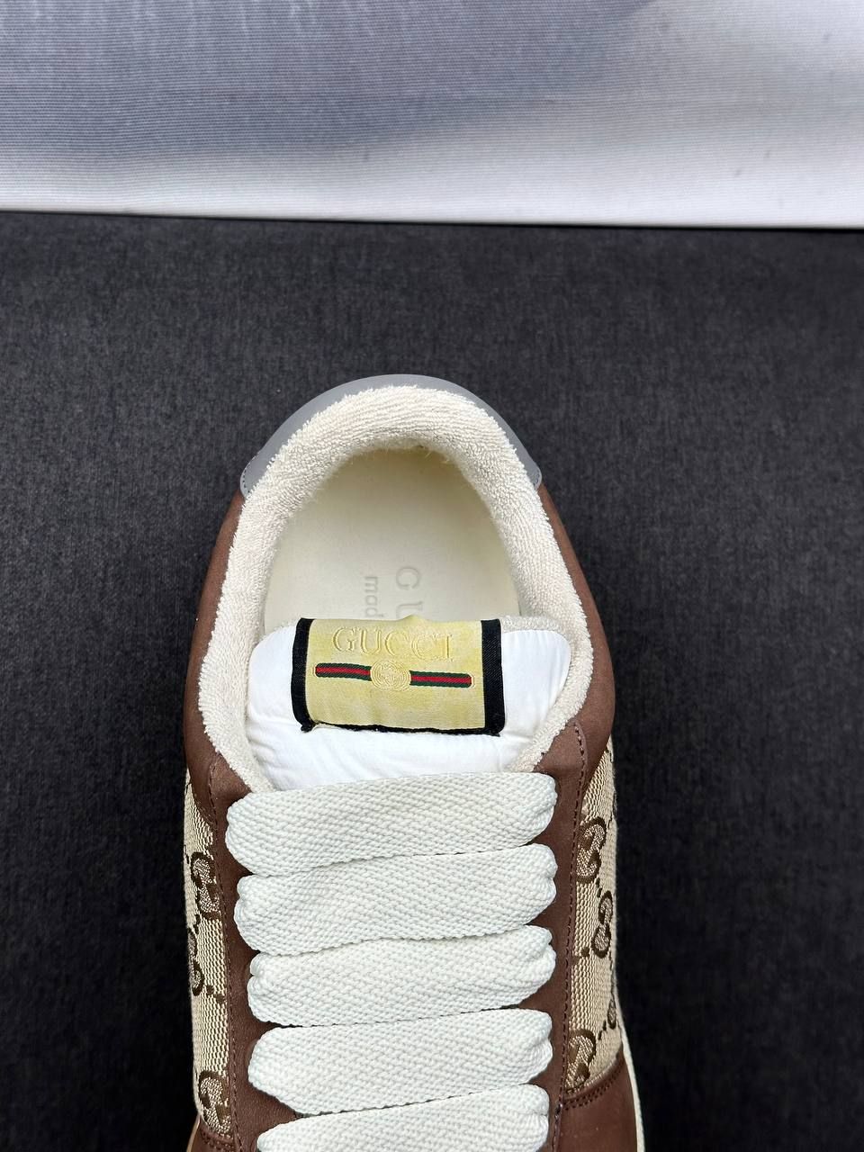 Brown sneakers with logos, Out of stock, 42