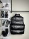 Black puffy vest, S