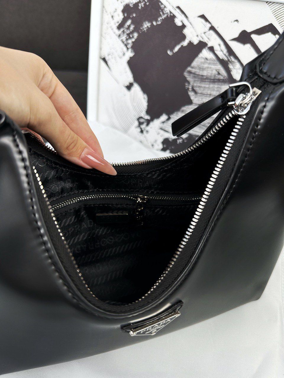 bag black high edges, In stock